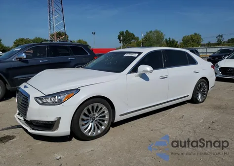 2018 Genesis G90 Premium z USA, uszkodzony, nr VIN KMHG34JA6JU039685